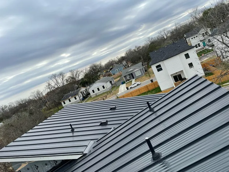 Standing seam metal roof panels with vents for Skylight Repair in Sharon Hill